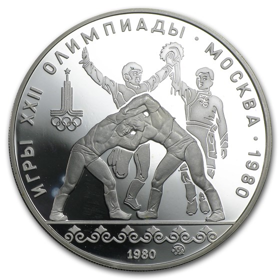 Russia Silver 10 Roubles 1980 Olympics BU/Proof (ASW .9636) Russia Silver 10 Roubles 1980 Olympics BU/Proof (ASW .9636)